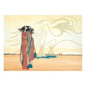 Spirit Of The Plains von Maxine Noel, Indigener Kunstdruck, gerahmte Kunst
