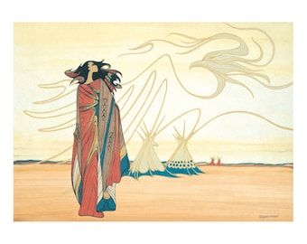 Maxine Noel Ioyan Mani Framed Woman Print, Approch of the Feature
