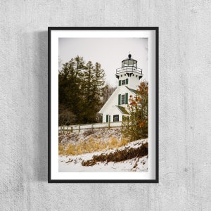 Traverse City, Michigan - Vuurtoren - Natuur - Print - Digitale Download - Wanddecoratie - Afdrukbare kunst - Landschap - Reisfotografie