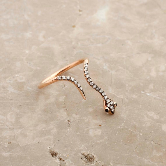 指輪・リング Ruby Snake Ring Bronze Adjustable VNR124_BZRING.jpg