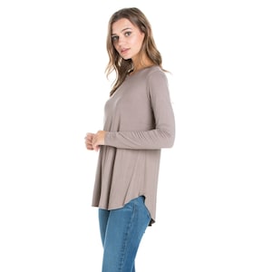 Women's long sleeve clearance tunic tops for leggings