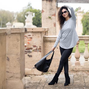 Crew Neck Long Sleeve Top