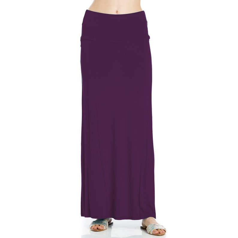 AZULES Long Maxi Skirt Soft Rayon Fabric Made in USA image 2