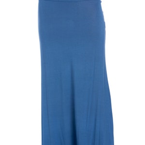 AZULES Long Maxi Skirt Soft Rayon Fabric Made in USA image 8