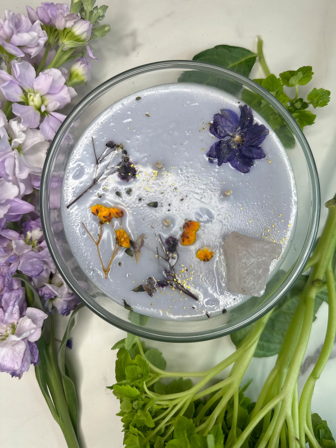 Intention Candle Glass Bowl Etsy