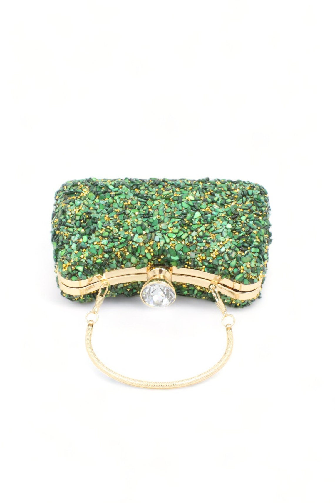 Julia Evening Clutch Bag in Green