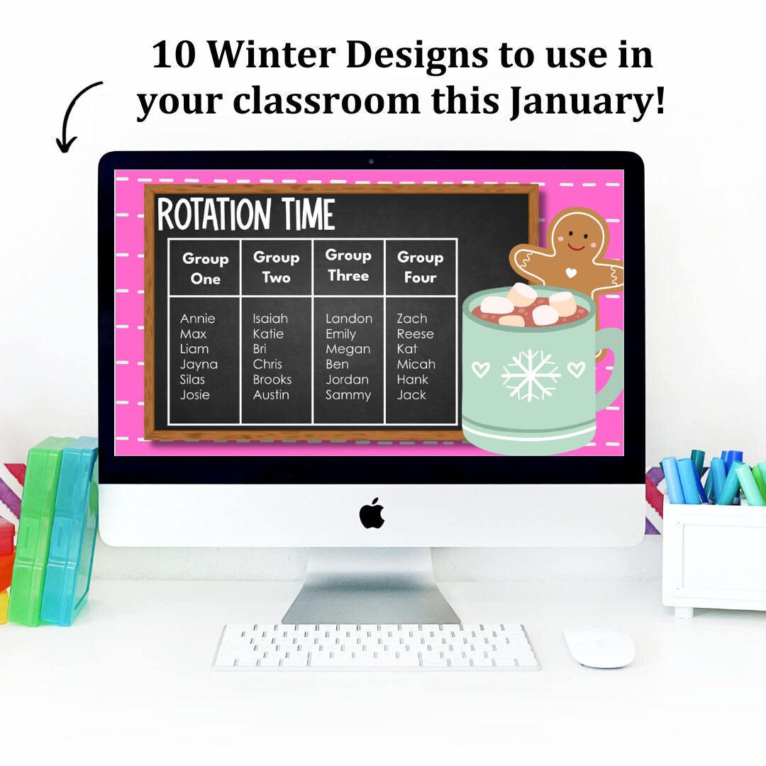 Editable Winter Google Slides for Classroom Organization - Etsy
