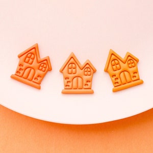 Haunted house polymer clay cutter, halloween clay cutter, fall polymer clay cutter