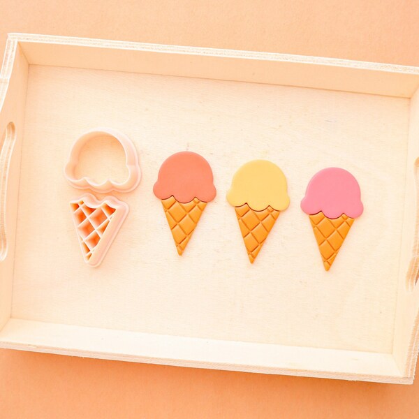 Ice Cream Clay Stud Cutter Etsy