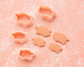 Marranito clay cutter, marranito pan dulce clay cutter, sweet bread polymer clay cutter