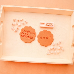 Sculpd Letter Stamps for Air Dry Clay, Personalise Your Pottery Creations,  6mm Tall Letters for Clay Made from Eco-Friendly Material, Available in