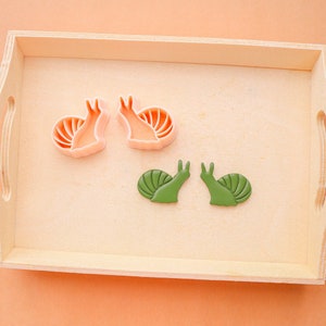 Snail clay cutter, snail cutter, polymer clay cutter, animal clay cutter