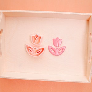 Tulip polymer clay cutter, Tulip clay cutter, flower cutter