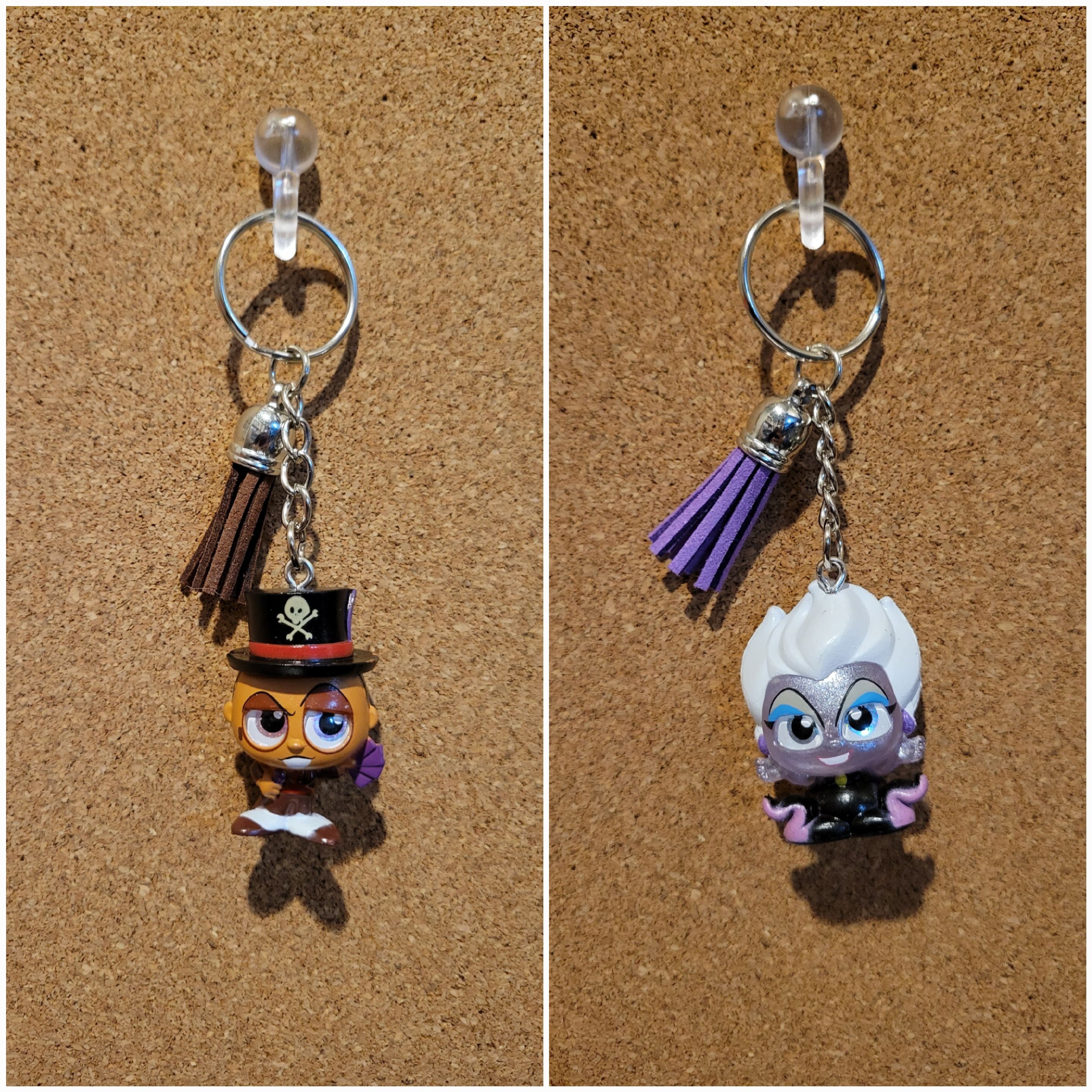 VILLAINS DISNEY BAD RUBBER KEYCHAIN 6.5/7.5CM 3D KEYCHAIN