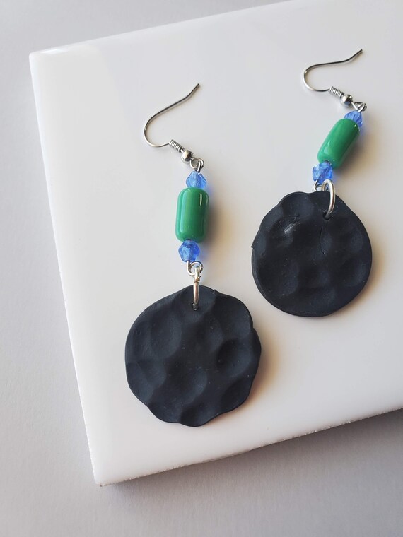 Black Moon Earrings