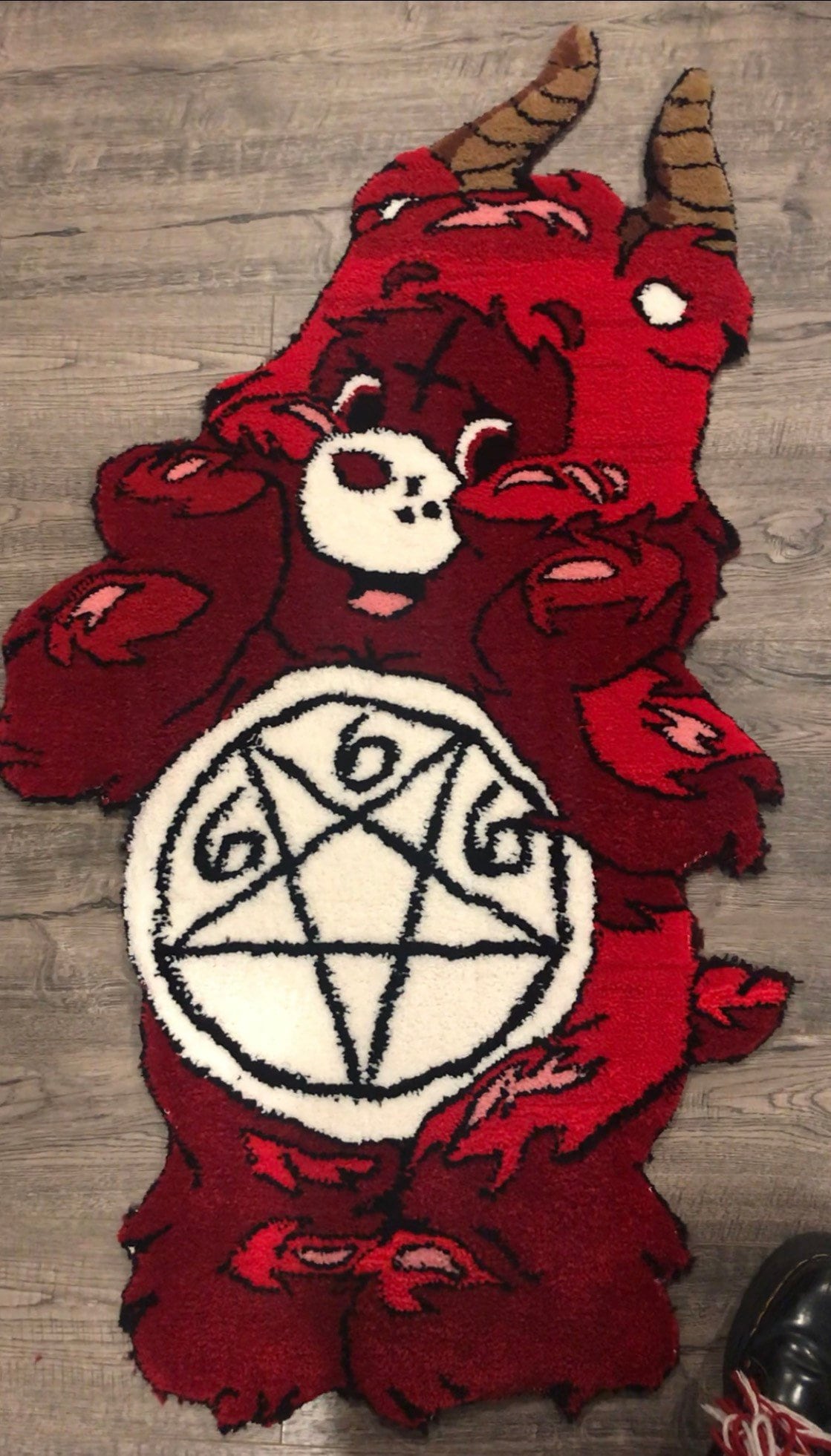 Baphomet Satan Demon Skulls Ouija Board Area Rug Ouija Floor Mat Gothic  Home Decor Bathroom Rug for Bedroom Witchcraft Supplies – the best products  in the Joom Geek online store