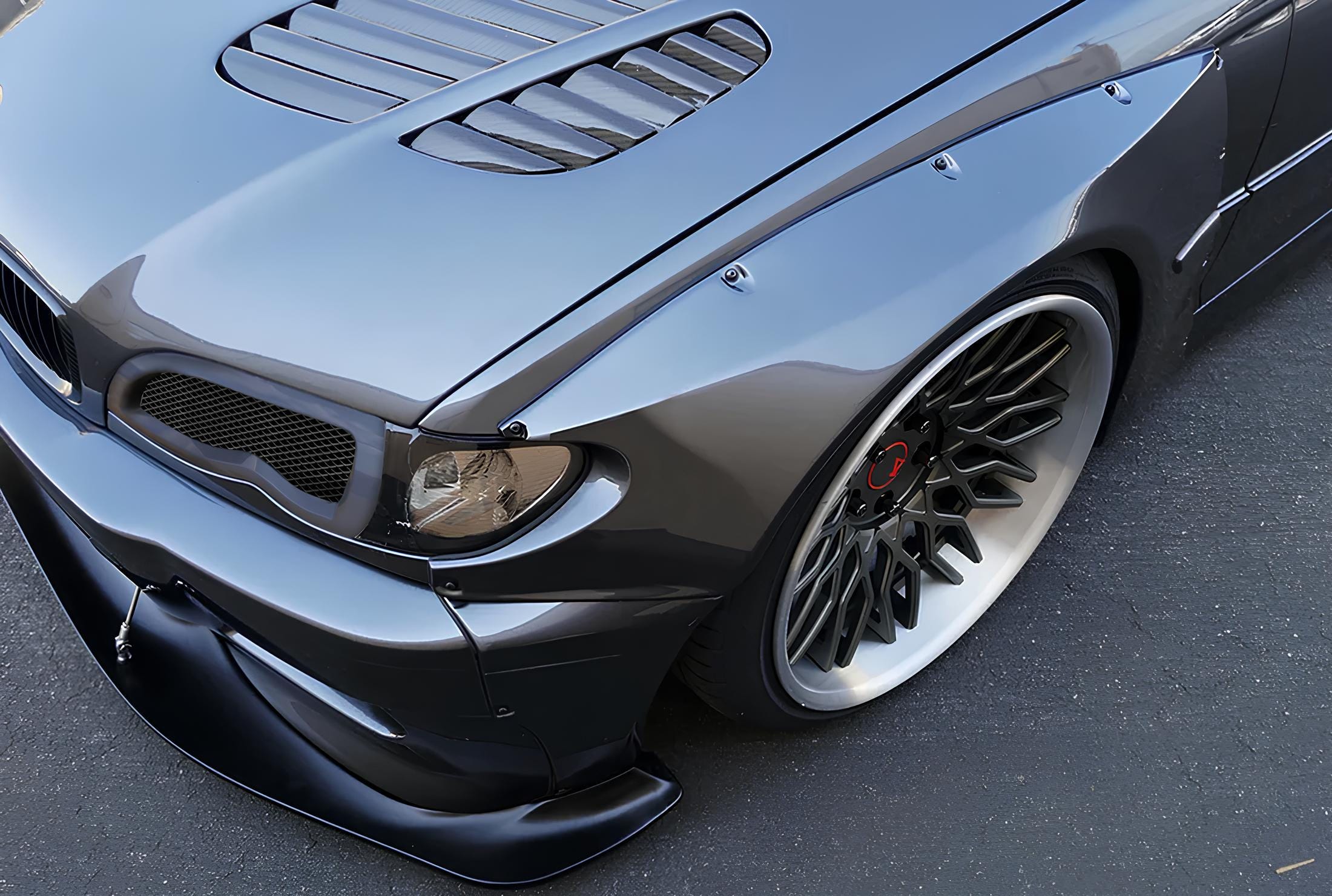 【原価28万】BMW E46 クーペ オーバーフェンダー ワイドボディキット 原価28万】BMW E46 クーペ オーバーフェンダー ワイドボディキット