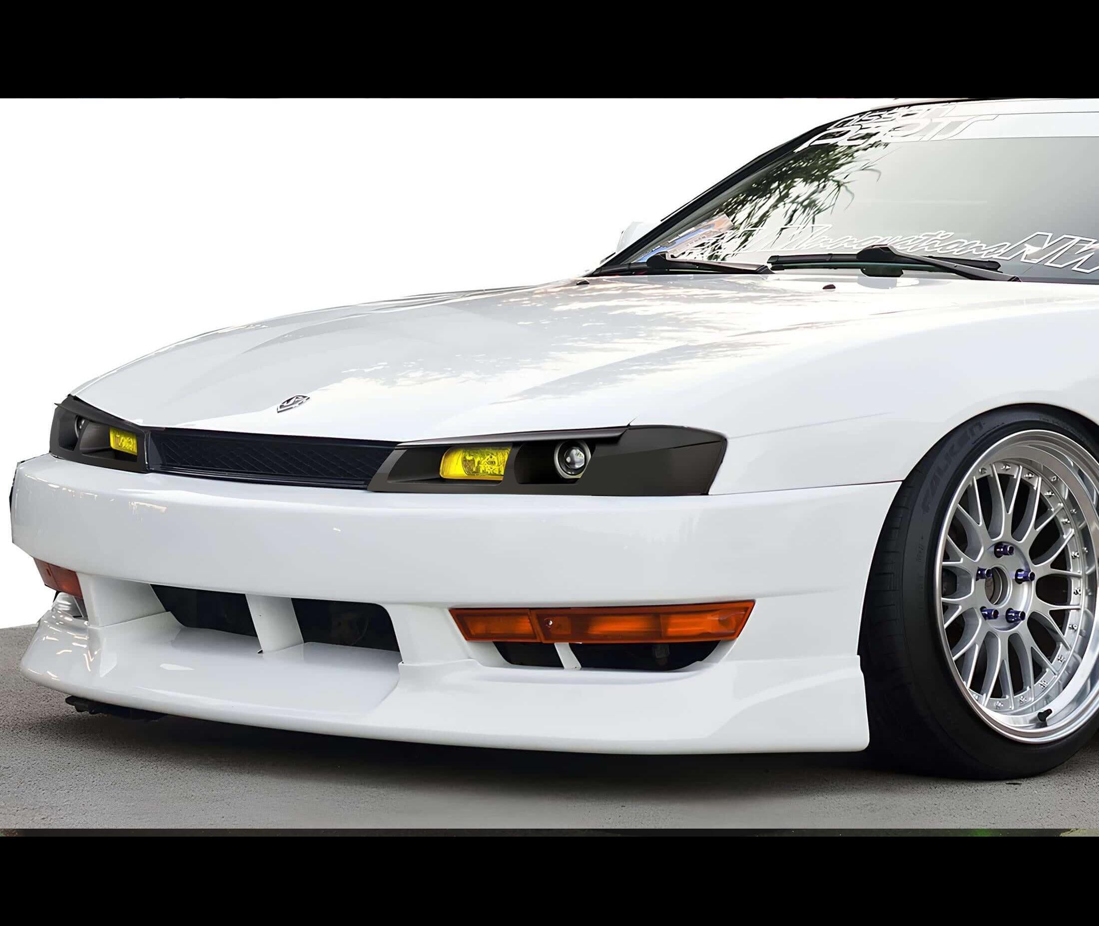 シルビアS14後期型 JDMヘッドライト（イエローフォグランプ付き）（95
