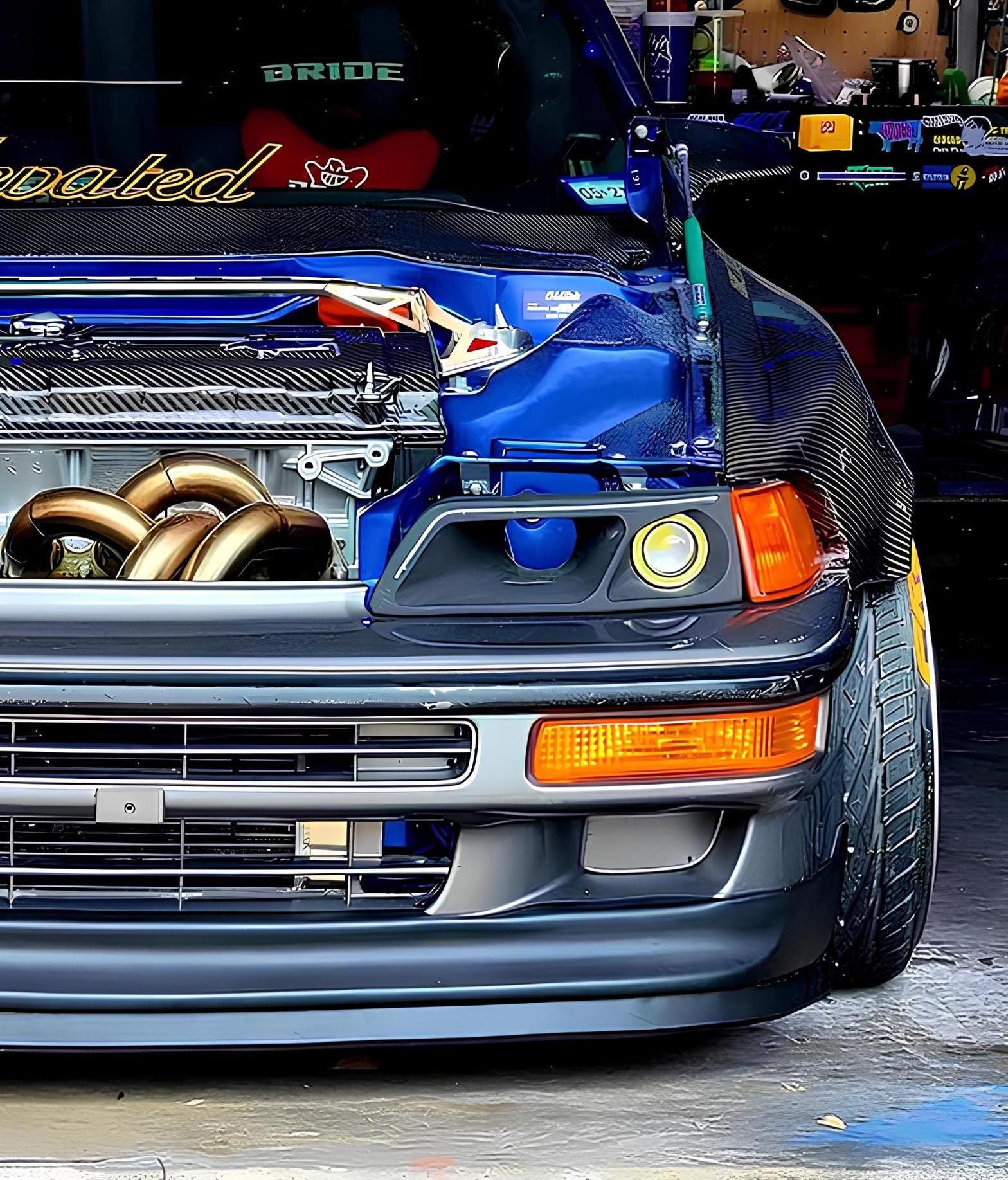 For Honda Civic EE9/EF9 (sir) / CRX EE8/EF8 Headlight Air Intake