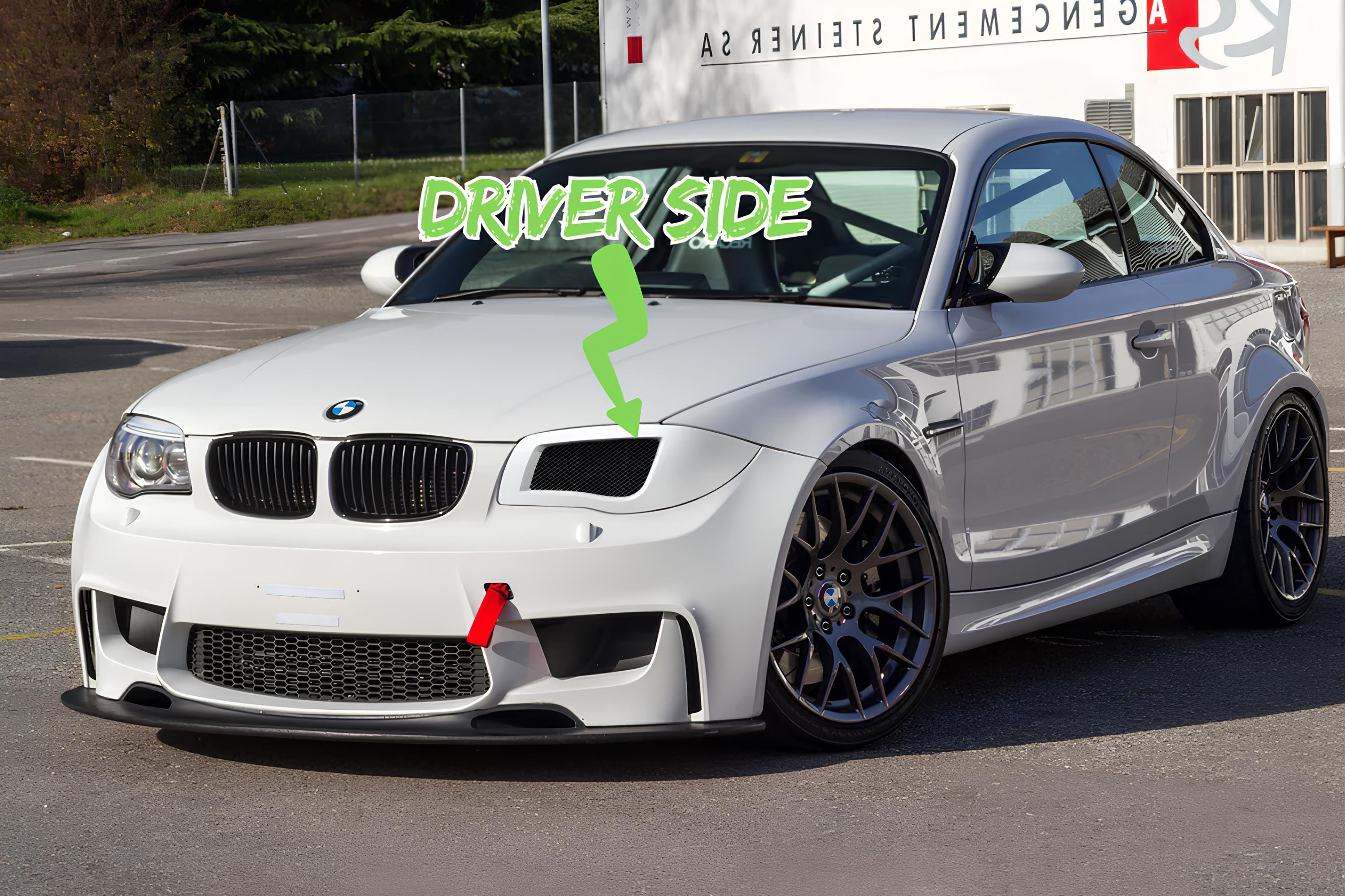 For BMW 1 Series E81 E82 E87 E88 1M 2003-11 Headlight Air Intake