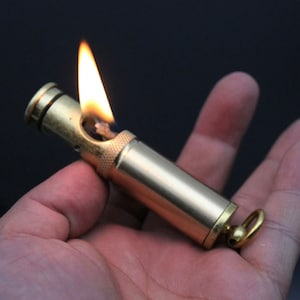 Classic Military Vintage Retro Trench WWII style grinding wheel Petrol Lighter