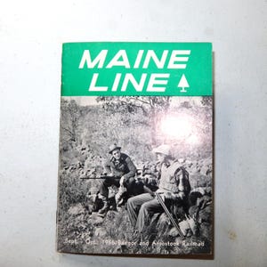 Bangor and Aroostook Railroad Maine Line Vintage 50s Railway Line Collectibles Train Railroad Booklet of History Sept-Oct 1956