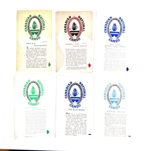 Canadian National Railway Cameo Railroad Line Vintage 50s Railway Collectibles Train Railroad #19 #20 #21 #22 #23 #24