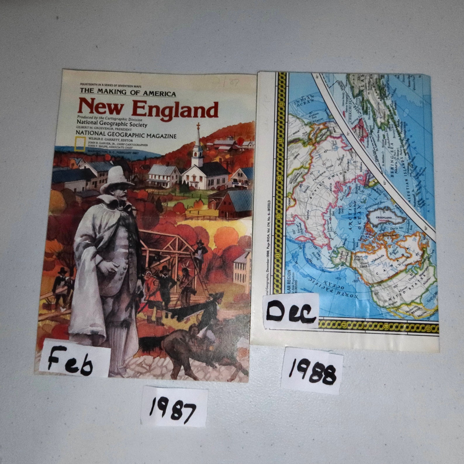 Old Map Inset 1985-1989 NGS Magazine Maps and Inserts Vintage National Geographic ...