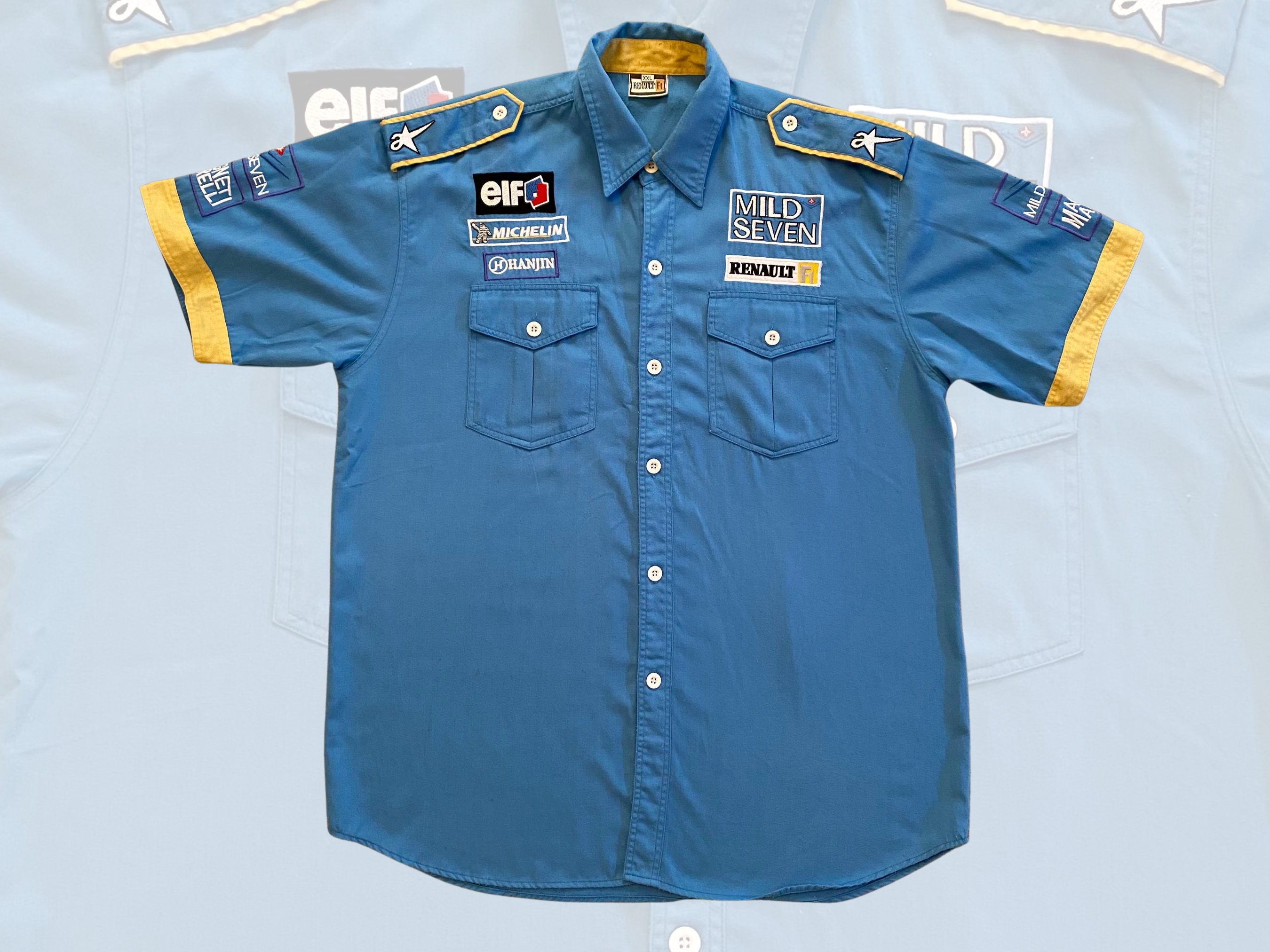 超歓迎 90s BENETON MILD SVEN Fー1 レーシングシャツ KLyF7