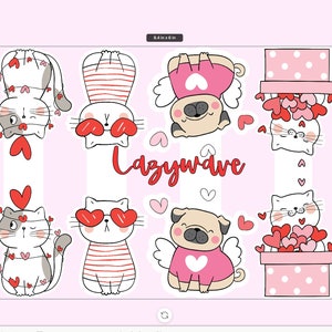 Valentines printable DIY SVG Png for magnetic bookmarks, Valentines treats