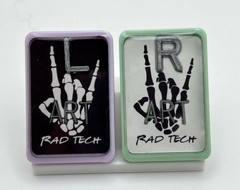 X-Ray Markers | Rad Tech Skeleton Hand Design | Custom Rad Tech Markers | Gift For Radiology Technologist