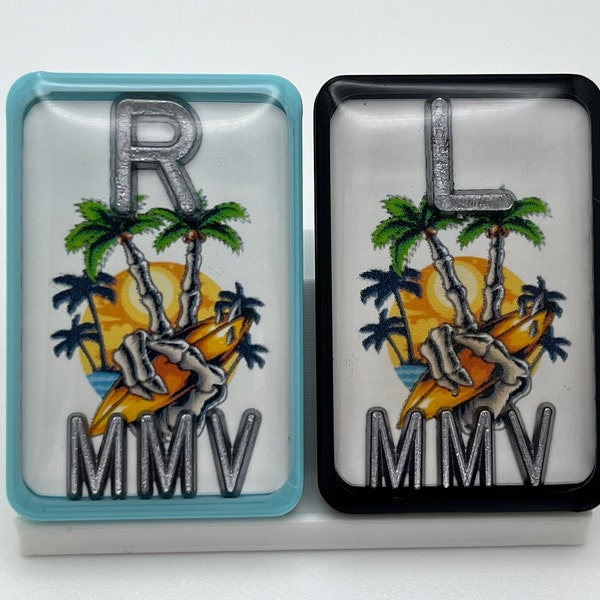 X-Ray Markers With Color Options | Skeleton Peace Sign Island Vibes | Personalized Rad Tech Markers | Gift For Radiology Technologist