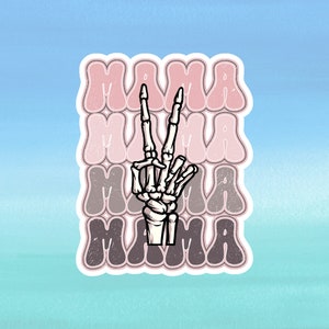 Rad Tech Sticker | Retro Rad Tech Mama Waterproof X-Ray Tech Sticker for Water Bottle, Laptop, Cell Phone Case