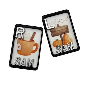 X-Ray Markers For Fall | Pumpkins & Coffee | Fall Theme Radiology Markers With Initials | Custom Rad Tech Markers
