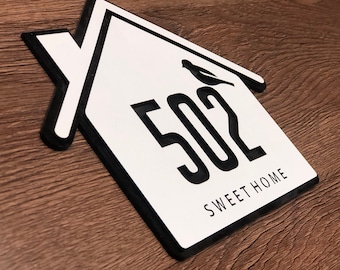 Custom Vertical Address Plaque, Modern House Numbers, House Numbers , Horizonatal Address Sign, Address Number