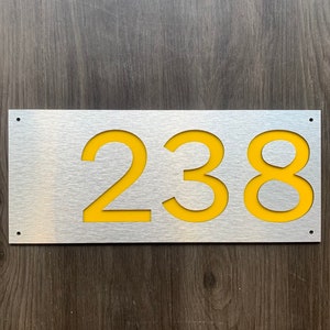 House Numbers, Vertical Address Plaque, Horizonatal Address Sign, Address Number, Modern House Numbers