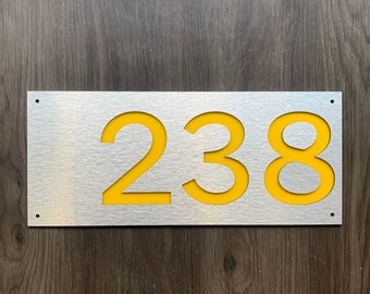 House Numbers, Vertical Address Plaque, Horizonatal Address Sign, Address Number, Modern House Numbers