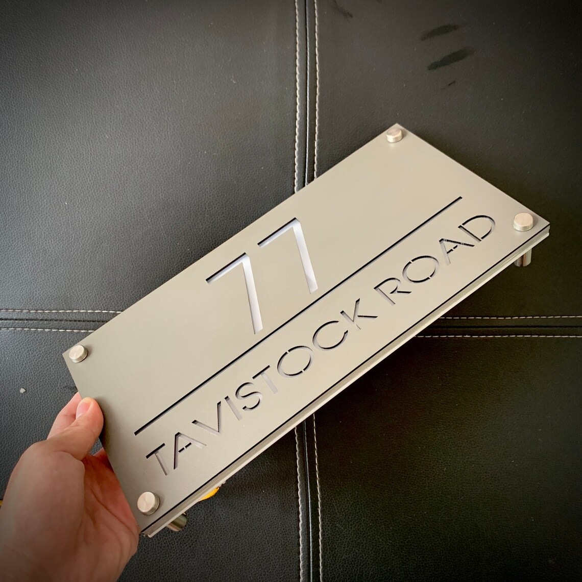 Custom House Number Sign LED House Number Personalized - Etsy