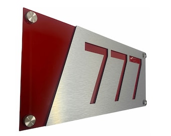 House Numbers, Vertical Address Plaque, Horizonatal Address Sign, Address Number, Modern House Numbers