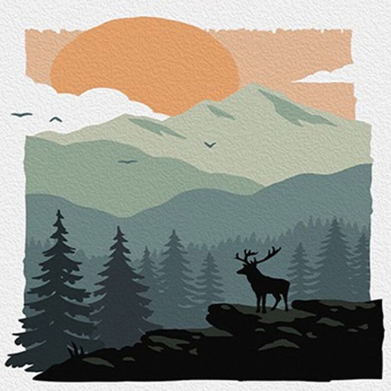 Paint by Numbers Etsy