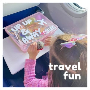 AIRPLANE Activities for Kids - Travel Busy Boxes | 1st Flight Toddler Baby Toys Car Plane Entertainment | Travel Activity Gift Set 2+3=WE