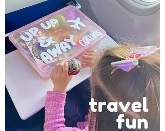 AIRPLANE Activities for Kids - Travel Busy Boxes | 1st Flight Toddler Baby Toys Car Plane Entertainment | Travel Activity Gift Set 2+3=WE