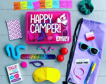 GIRL Summer Camp Care Package for Tweens, Teens, Kids & Counselors  | Sleep-Away Overnight Camper Fun | Kids Fidgets Activity Box
