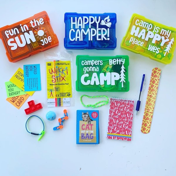 Mini Summer Camp Care Package for Tweens, Teens, Kids & Counselors | Sleep-Away Overnight Camper Fun Gifts | Kids Busy Box Fidgets | 2+3=WE