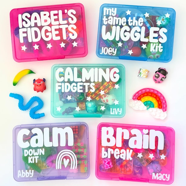 Calm Corner Fidget Box: Sensory Toys for Focus, Anxiety & Emotional Regulation