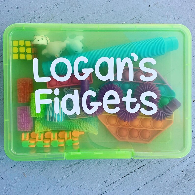 Fidget Storage Box Fidget Organizer Case With Lid Travel Etsy UK