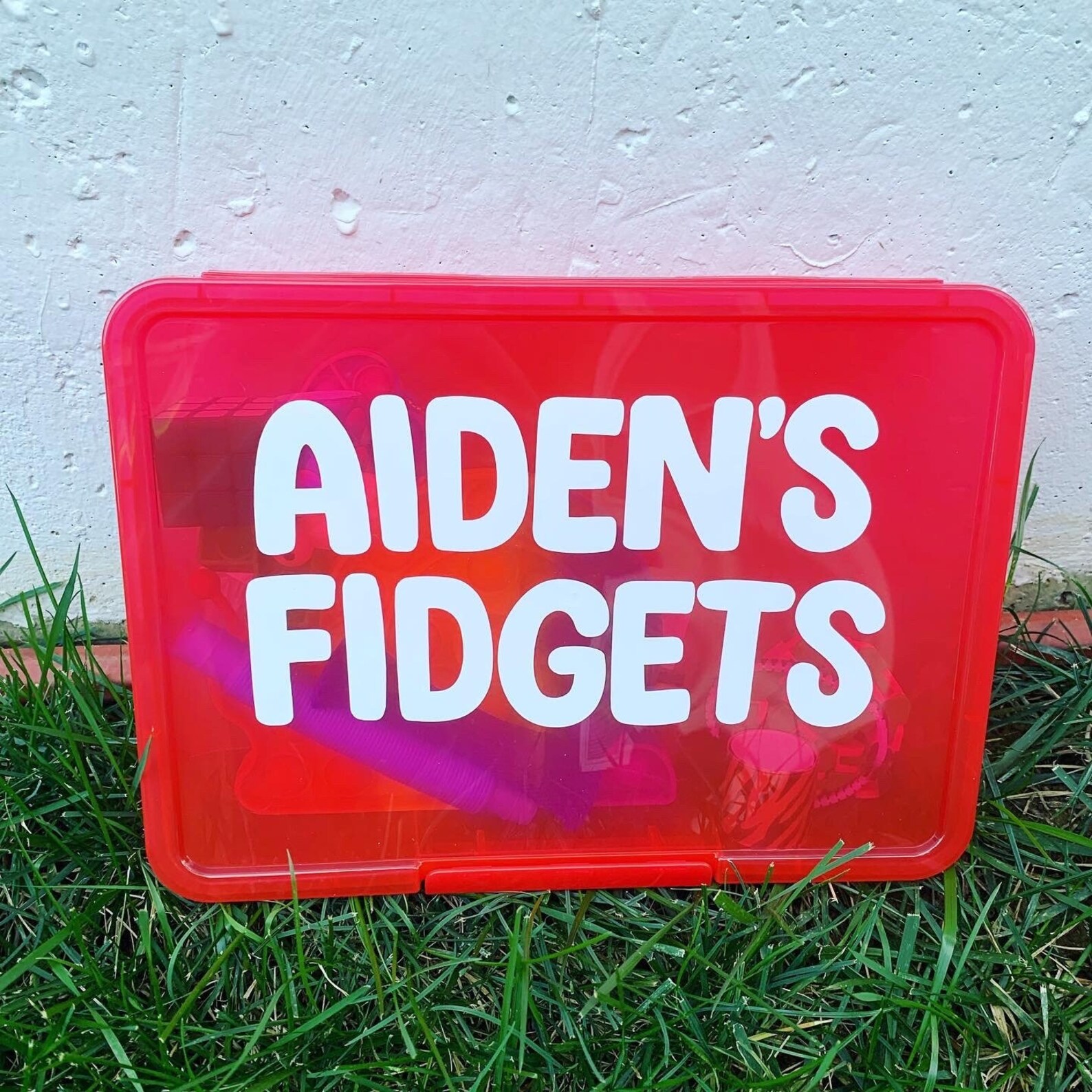 Fidget Storage Box Fidget Organizer Case With Lid Travel Etsy