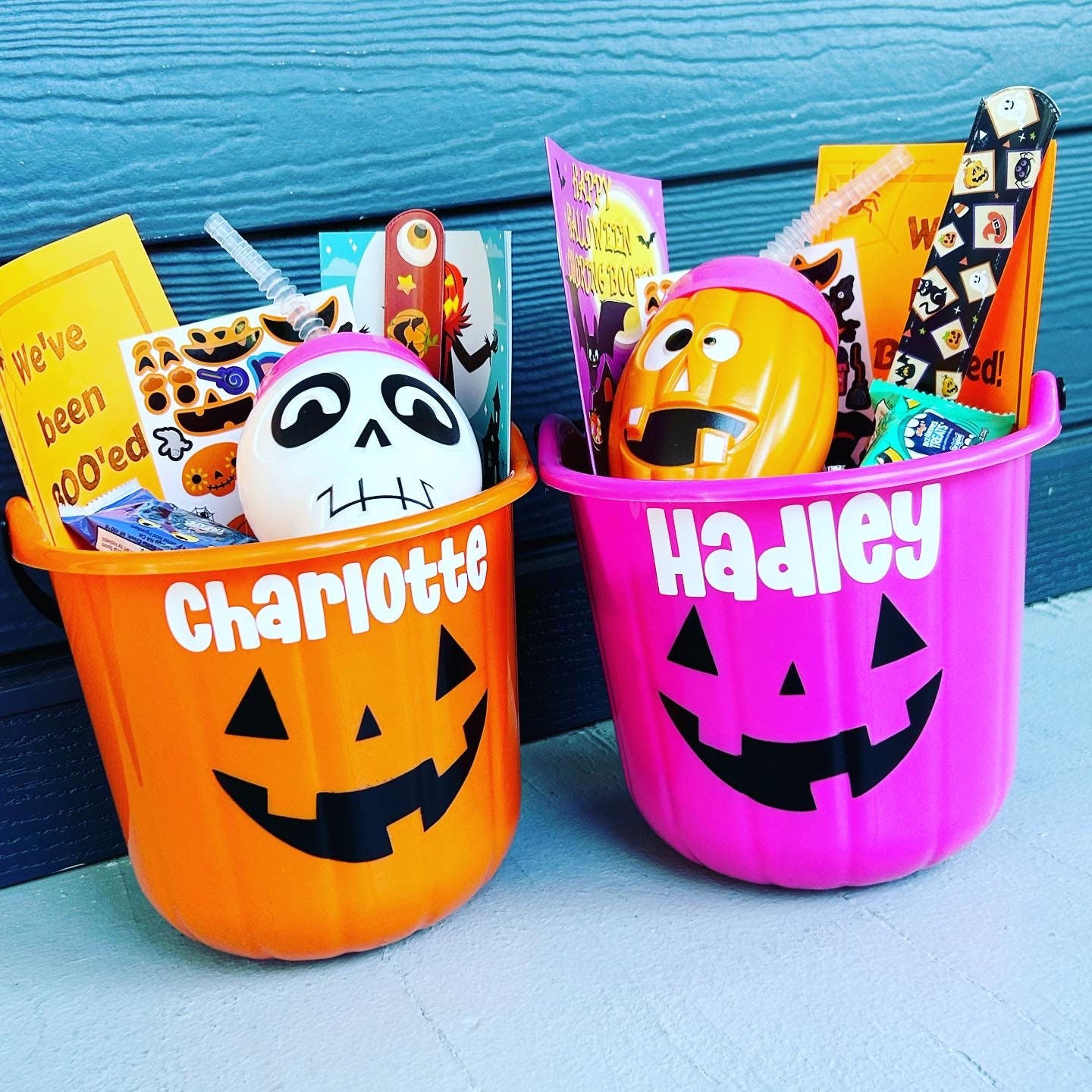 Halloween BOO Bucket | You've Been BOOed, Kid Halloween Gift | Class Party Favor | Toddler Tween Child Friend Trick or Treat Basket Bag Easy