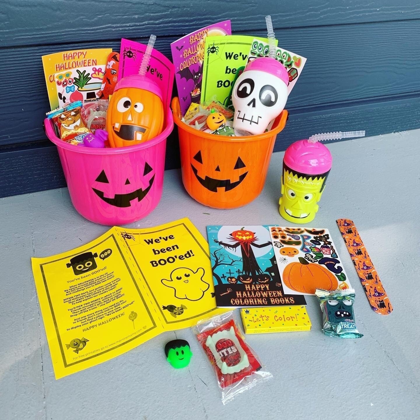 Halloween BOO Bucket | You've Been BOOed, Kid Halloween Gift | Class Party Favor | Toddler Tween Child Friend Trick or Treat Basket Bag Easy