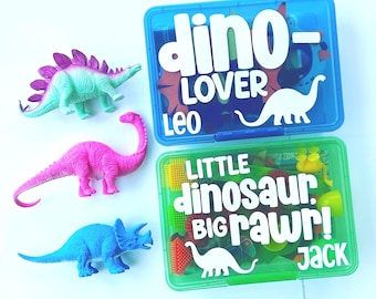 DINOSAUR Activity Kit | Dino Party Favor Sensory Kit, Kid Busy Box Pretend Play Kit, T-Rex Dig Imaginative Play, Boy Personalize